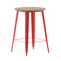 Contemporary 30 Round Commercial Bar Height Dining Table for 4