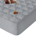 Queen Mattres Protector Pad Waterproof Quilted, Breathable & Cooling Queen Size Mattress Protector Cover Fitted With Deep Pocket
