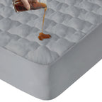 Queen Mattres Protector Pad Waterproof Quilted, Breathable & Cooling Queen Size Mattress Protector Cover Fitted With Deep Pocket