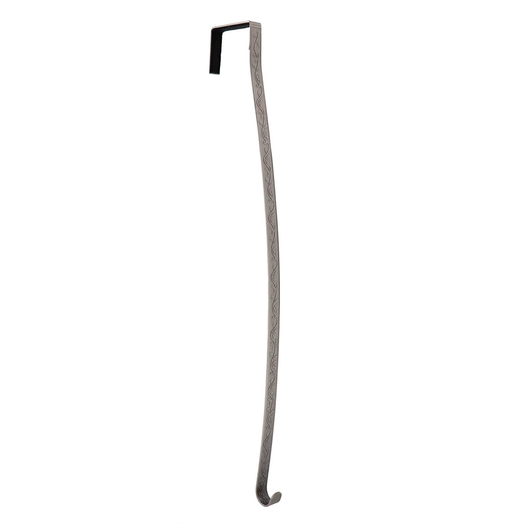 Premium Holly Embossed HighProfile Wreath Hanger - Pewter Holly