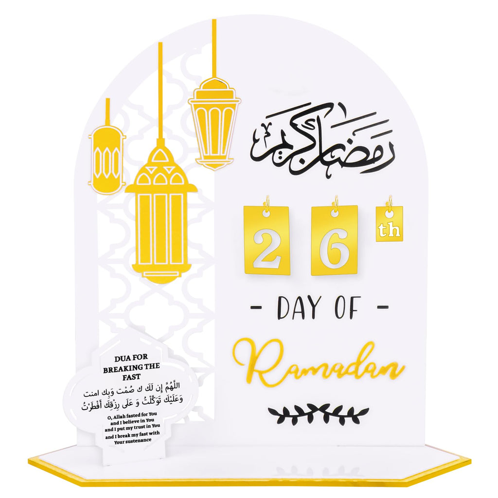 SelfTek Ramadan Advent Calendar, DIY Countdown Calendars Decorations for Home, 30 Days Til Eid, Ramadan G-ift for Kids, Ramadan 