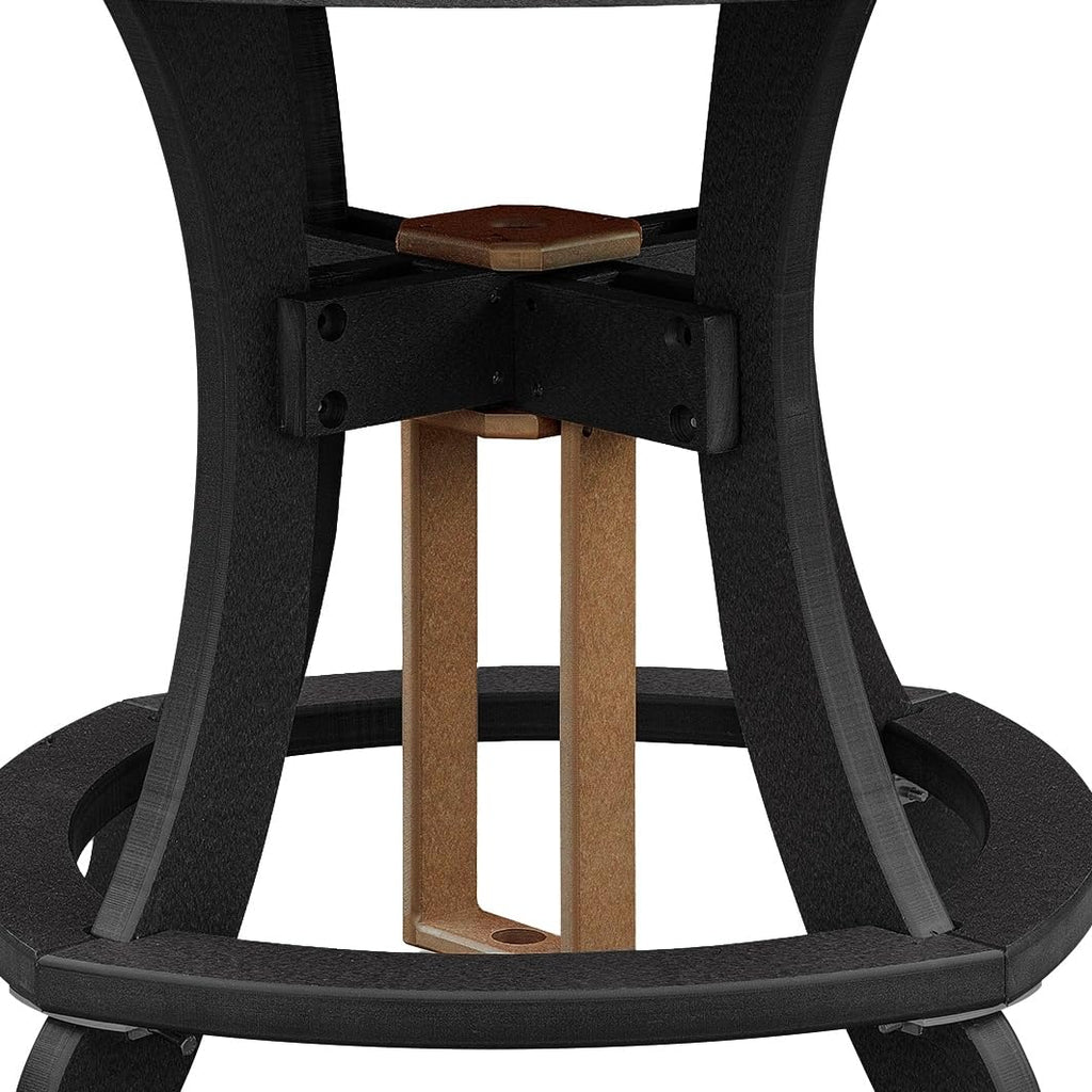 American Furniture Classics Counter Height Dining Table, Cedar on Black