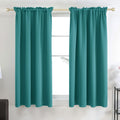 Deconovo Teal Curtains 63 Inch Length 2 Panels, Room Darkening Thermal Curtain Panels For Bedroom - 42W X 63L Inch, Teal, Set Of 2