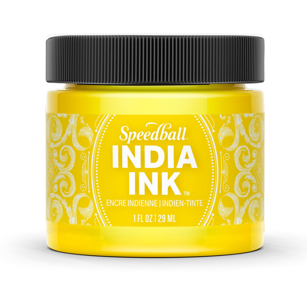 Speedball India Ink, Canary, 1-Ounce