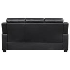 Coaster Finley 2-Piece Sofa Set, Black