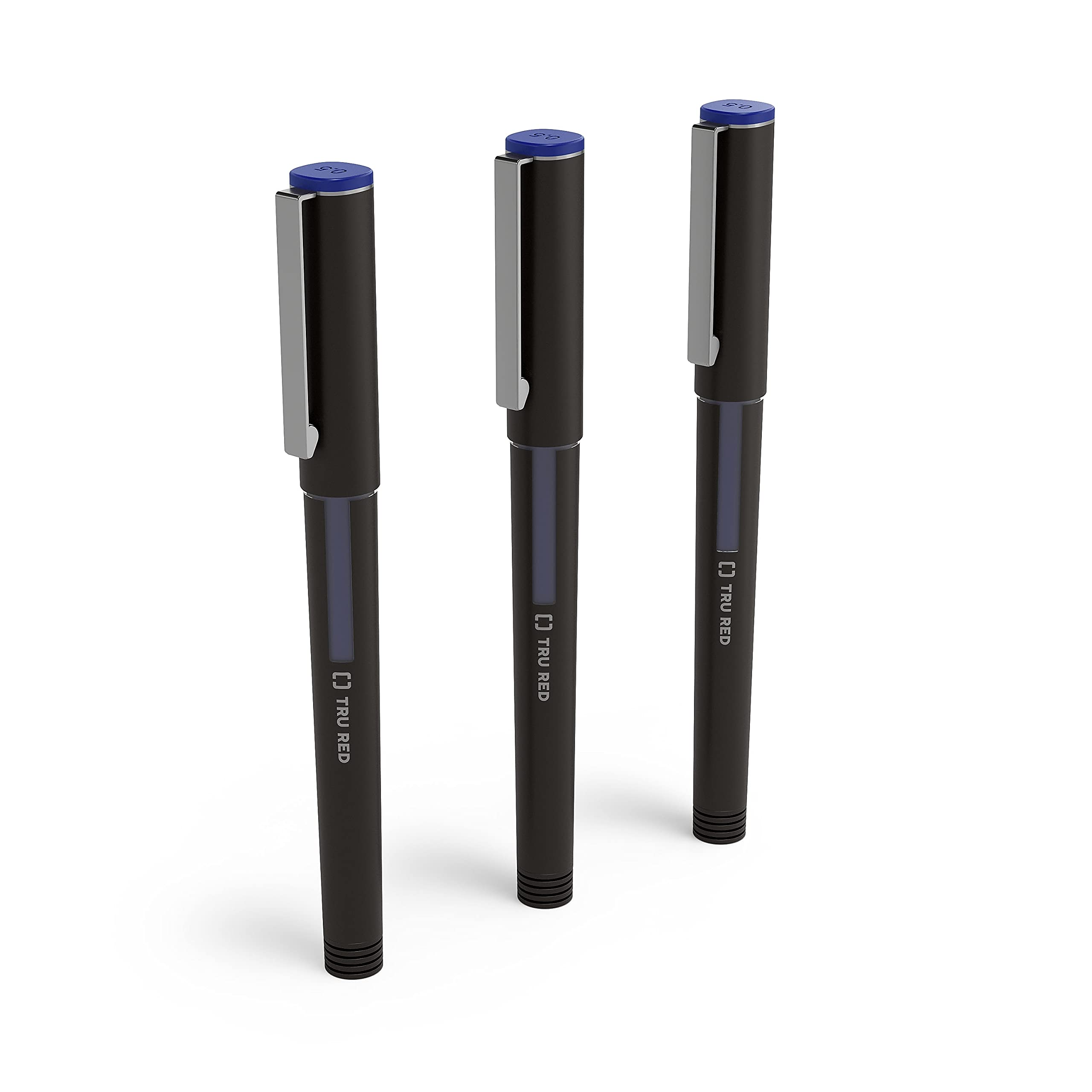 Rollerball Pens, Fine Point, Blue, 3/Pack (Tr57320)