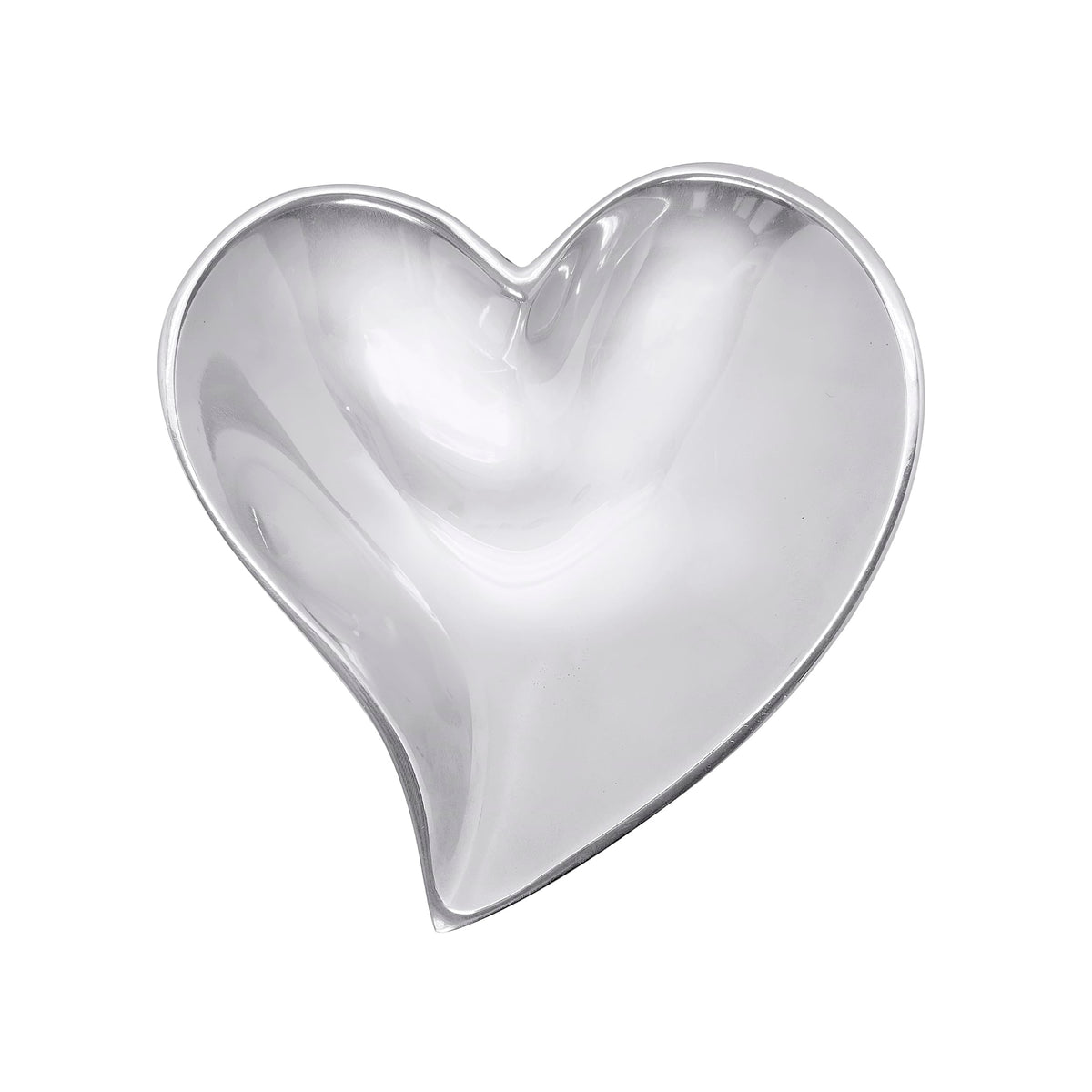 Mariposa Small Heart Bowl, One Size, Silver