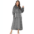Sendowtek Wearable Blanket For Women Men Long Sherpa Hoodie With Giant Pocket Cosy Onesize Hoodie Blanket Fit For Adult Teens (G