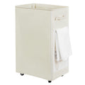 Chrislley 90L Rolling Laundry Basket Large Laundry Hamper with Wheels Collapsible Clothes Hamper Rolling Tall Laundry Storage Ca
