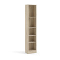 Element Tall Narrow 5-Shelf Office Bookcase, Oak Structure