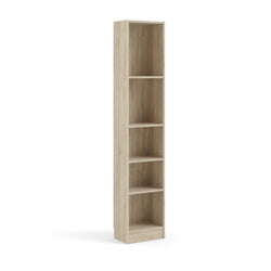 Element Tall Narrow 5-Shelf Office Bookcase, Oak Structure