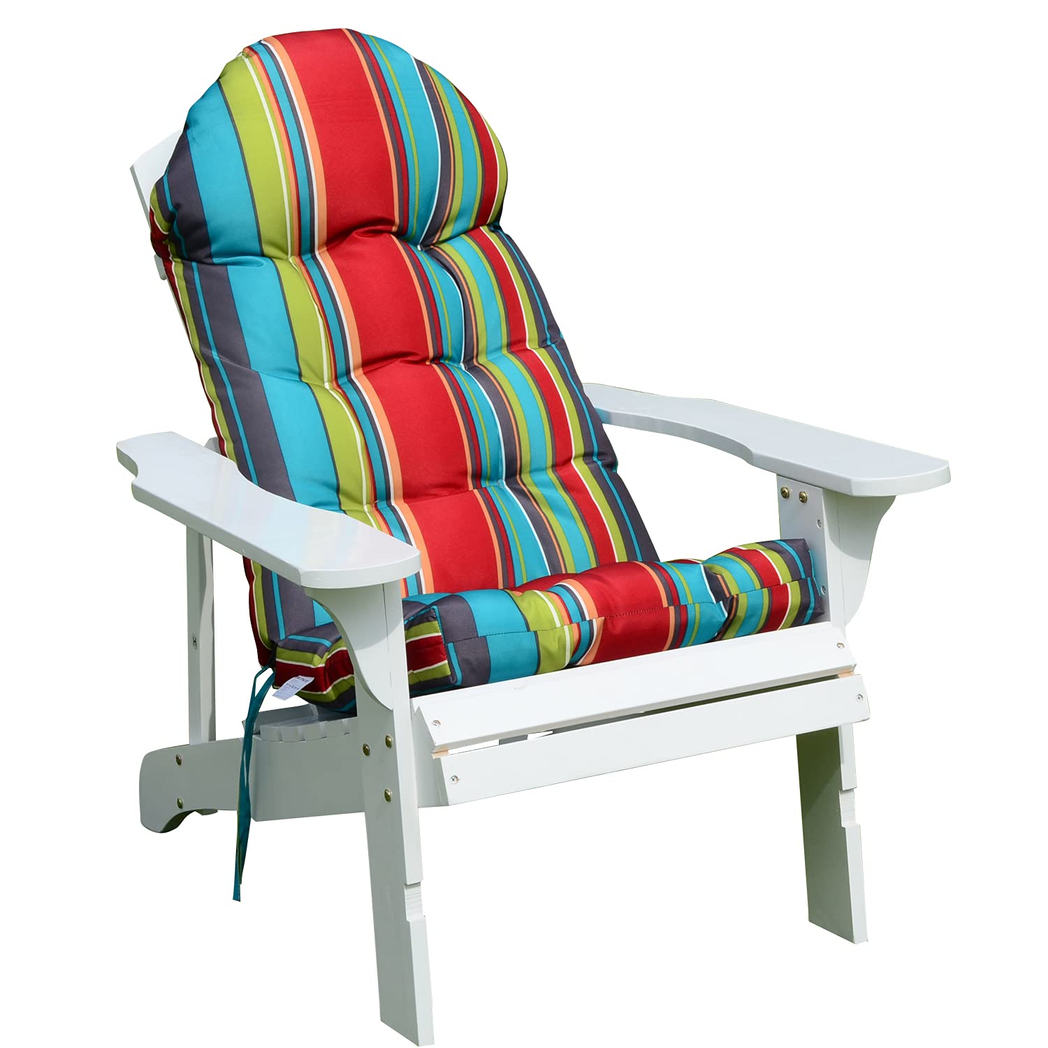 Enipate Weather Resistant Adirondack Chair Cushions High Back Indoor Outdoor Patio Tufted Lounge Cushion Seat Pads