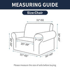 2025 New Stretch Chair Sofa Slipcovers Couch Cover For 1 Seater Furniture Protector Sofa Covers With Elastic Bottom Jacquard Fabric Small Checks For Pets, Kids - Tan