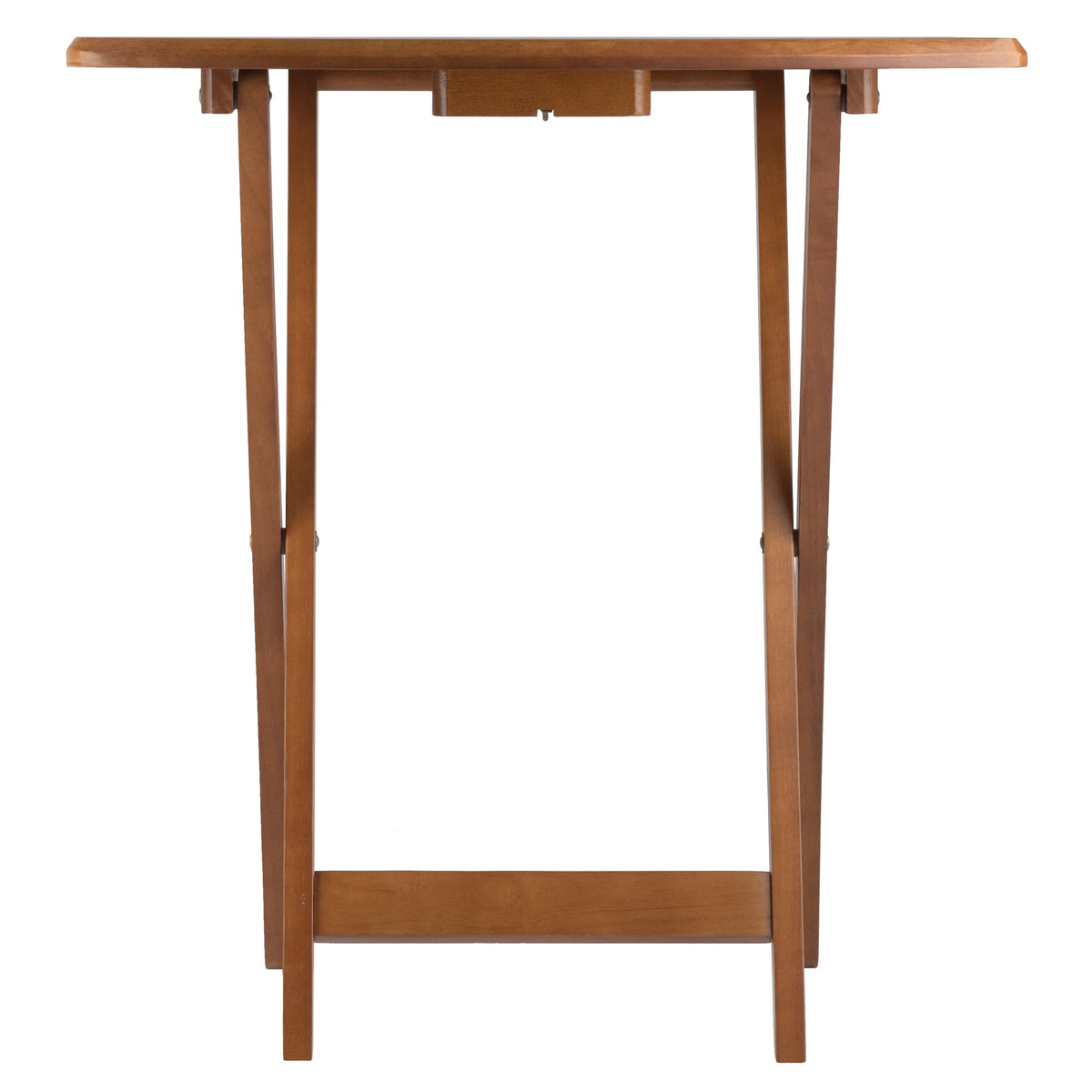 Winsome Dylan Teak Snack Table Set of 4, Oversized Living Room Tables, 26 - Ideal for Entertaining and Space-Saving Solutions