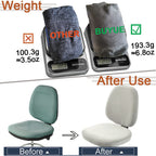 Buyue Task Office Chair Cover, Super Soft Velvet Stretch Washable Computer Desk Armless Chair Slipcover Dustproof Protectors (Set Of Light Grey)