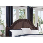 American Woodcrafters Rodanthe 66&Quot; W Queen Woven Wood Headboard In Tobacco Brown