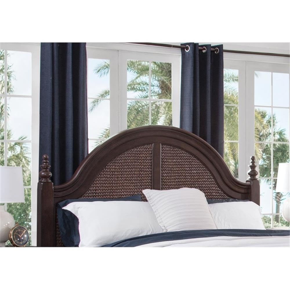 American Woodcrafters Rodanthe 66&Quot; W Queen Woven Wood Headboard In Tobacco Brown