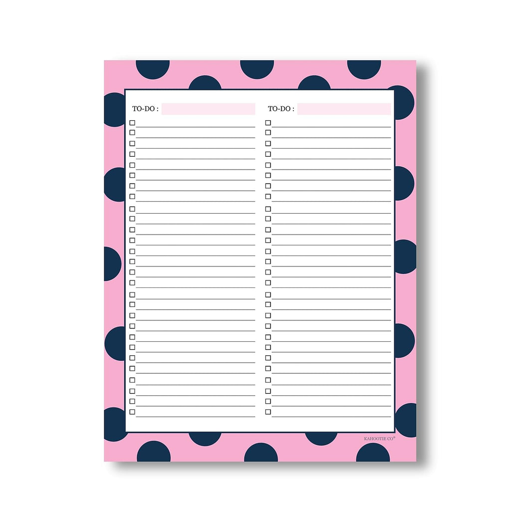 Two Category To Do List Notepad By Kahootie Co