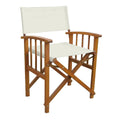International Caravan Furniture Piece Set of Two Directors Chair with Mission Style Arms