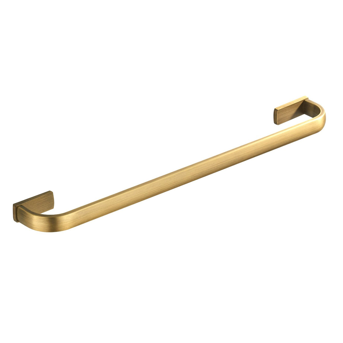 Flybath Towel Rail Bar Single Layer Brass Antique Holder Wall Mounted 57 cm / 22.44 inches, Brushed Bronze