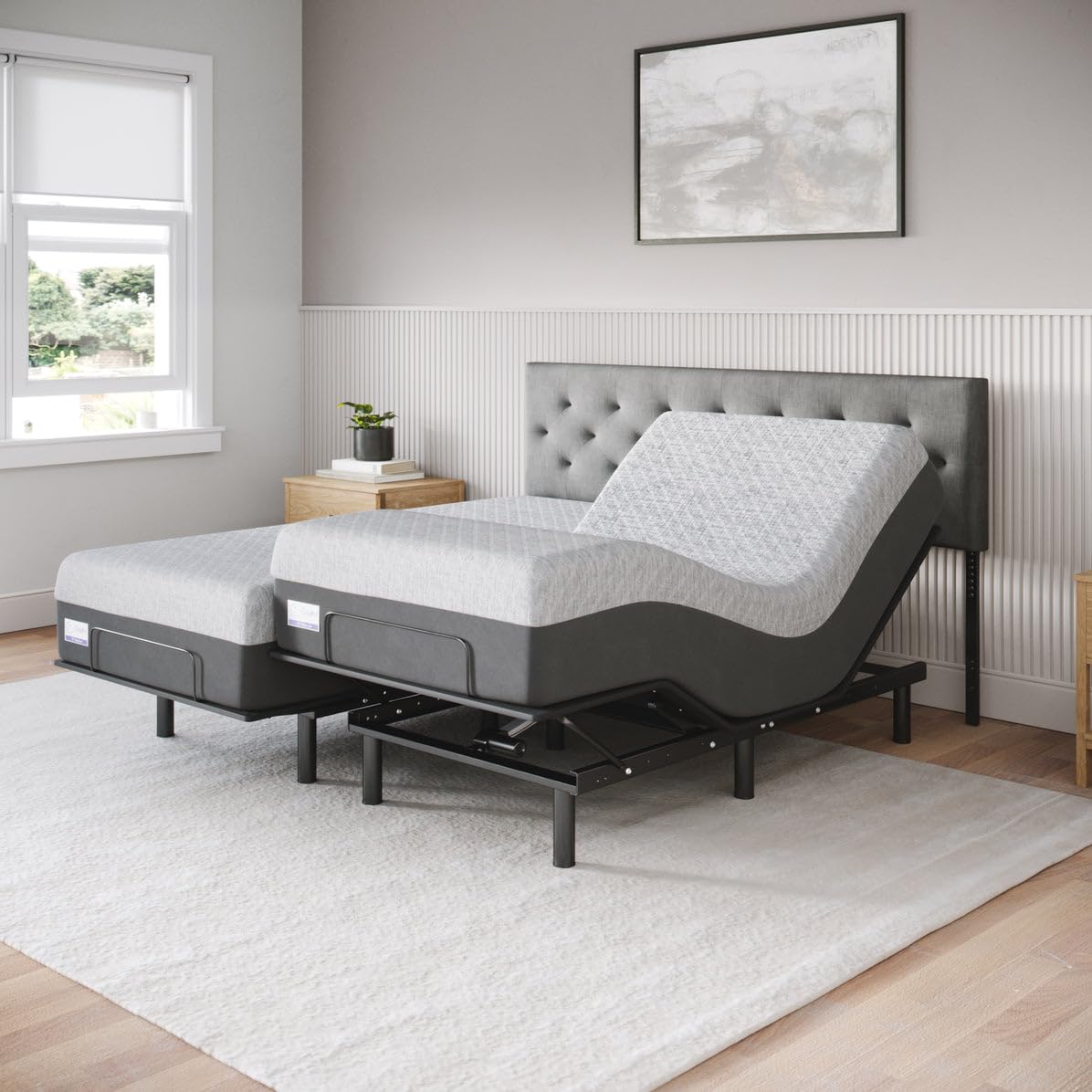 Celestial Aurora Adjustable Bed Base (Frame Only), Easy Assembly, Head and Foot Lift, Zero Gravity, Memory Positions - Split Kin