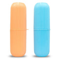 Azcona Toothbrush Holders for Bathroom Plastic Wall Mounted Self Adhesive Brush Holder, Toothpaste, Shaver, Razor & Makeup Brush