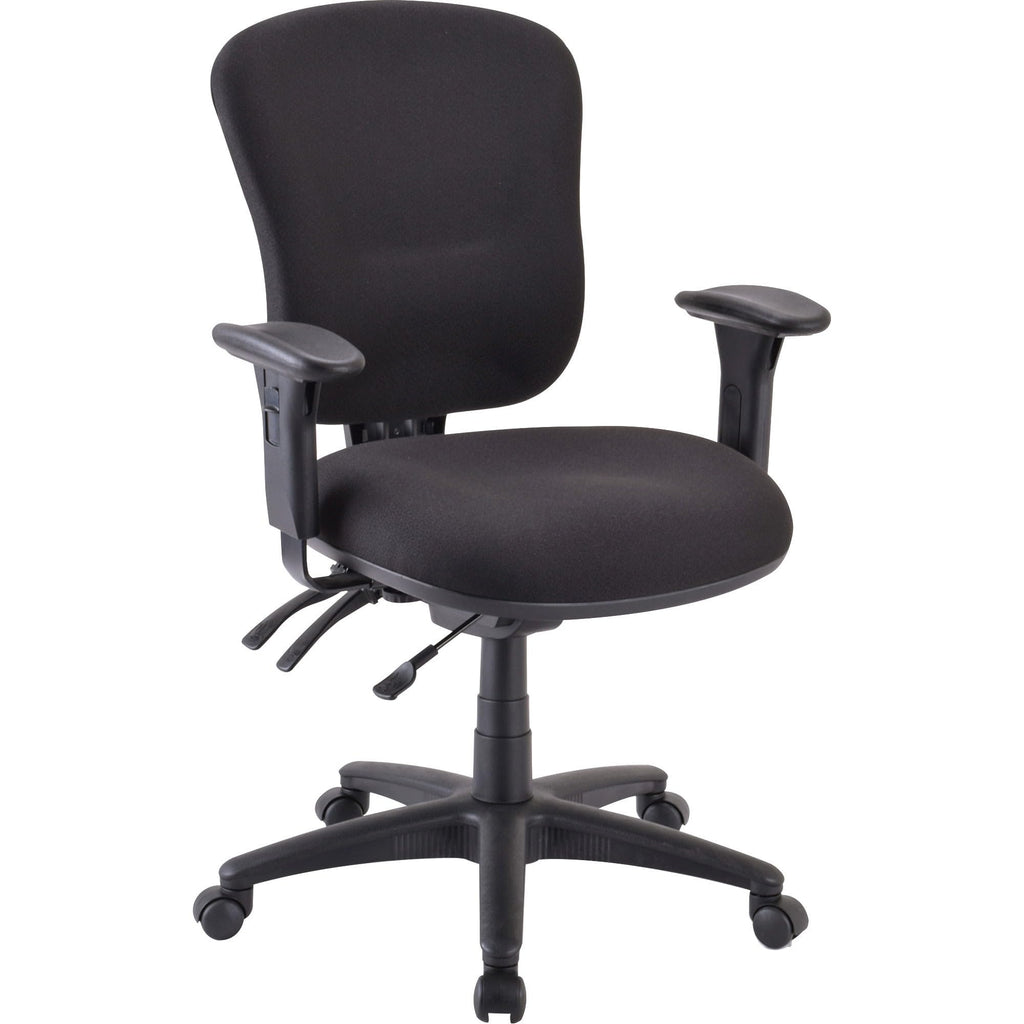 Lorell Accord Mid-Back Task Chair, Black