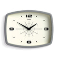 JONES CLOCKS Movie Retro Wall Clock - Square Clock - Rectangular Clock - Kitchen Clock - Office Clock - Retro Clock - Designer C