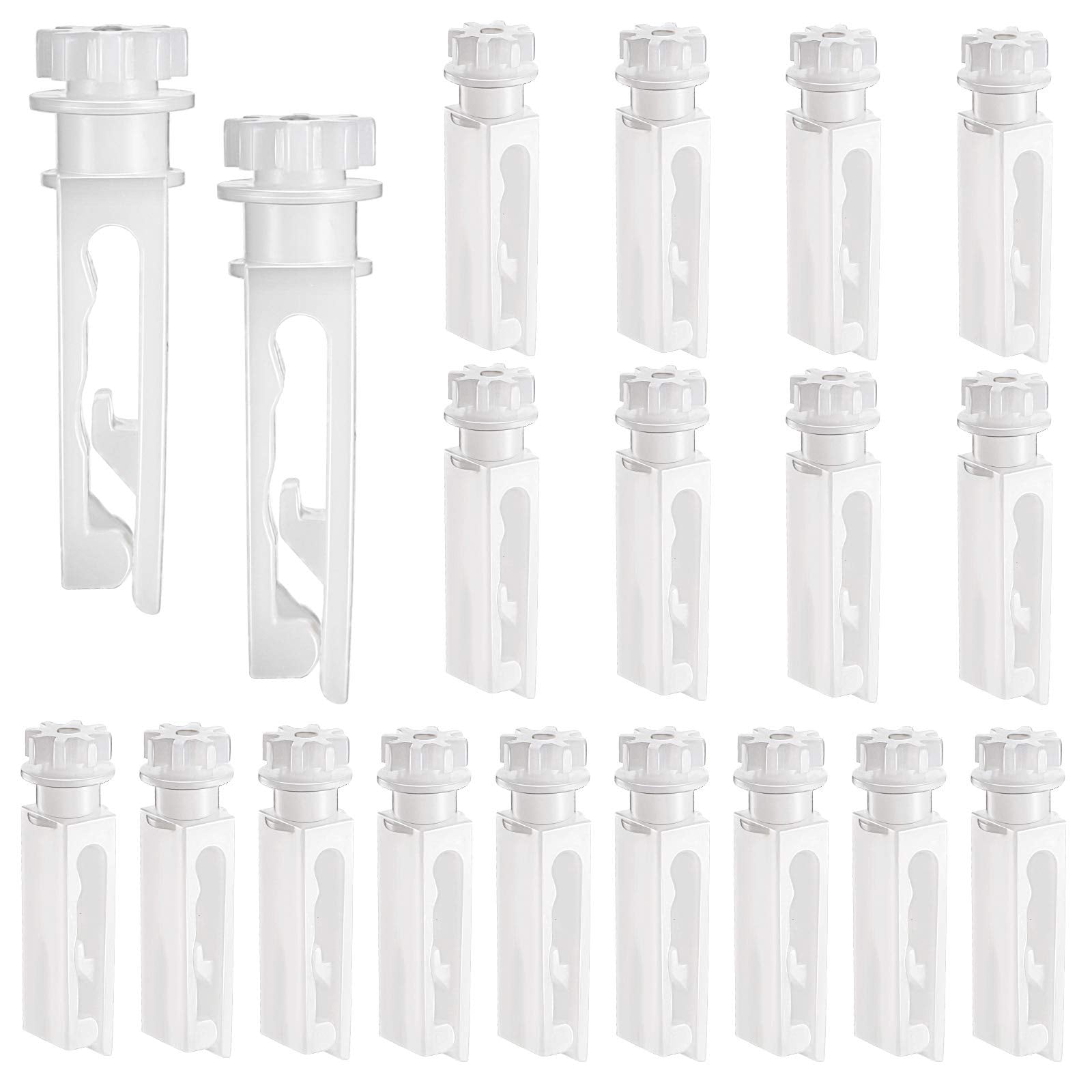 Leinuosen Vertical Blind Stem Replacement White Stems for Vertical Window Blind Vertical Blind Carrier Stem Vertical Blinds Curt