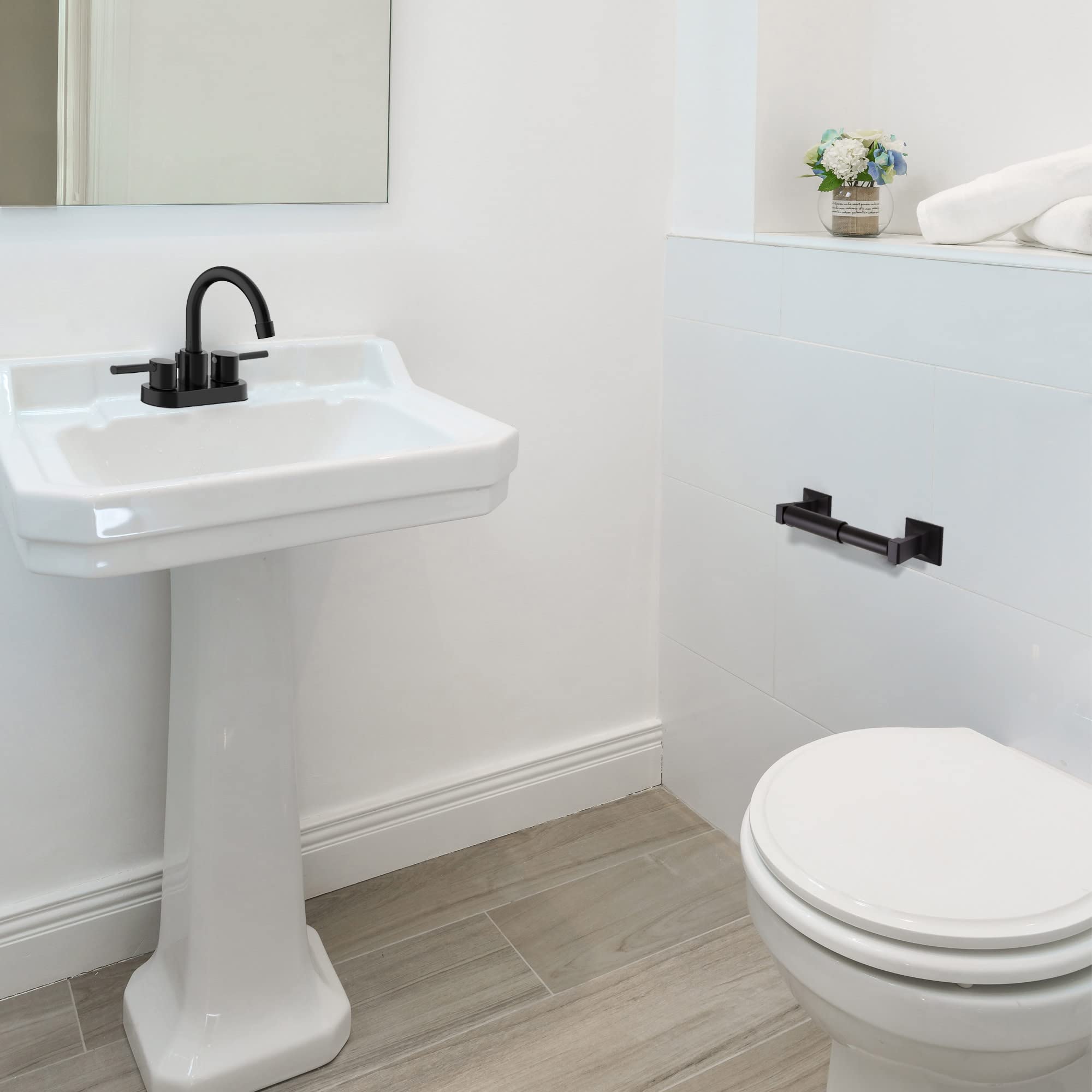 Millbridge Toilet Paper Holder In Matte Black