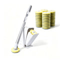 Eyliden Disposable Toilet Brush Set, Wand with 40 Refills & Holder