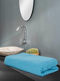 Amazon Brand  Solimo  Bath Towel | Microfiber | 340 GSM | Fade Resistant | Light Blue