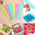 Adjustable Stretchable Interlocking Drawer Clapboard Divider/Grid Closet Sorting Partition/Plastic Strips Separators Cabinet Sto