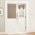 RYB HOME Blackout Door Curtains for Small Windows, W26 x L40 Room Darkening French Door Shades Heavy Duty Vertical Door Blinds F