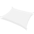 KHOMO GEAR Rectangular Sun Shade Sail 8 x 12 Ft UV Block Fabric - White