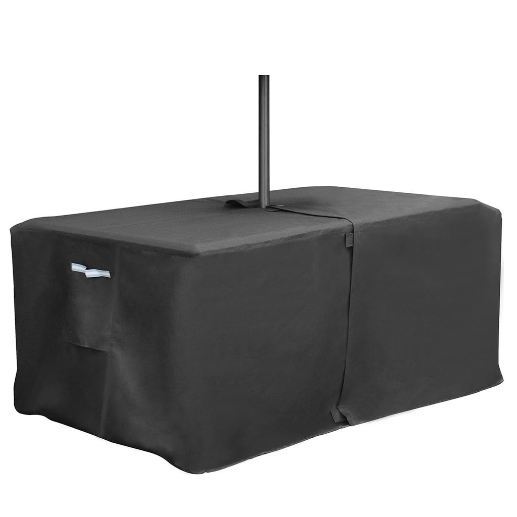 Rectangle Patio Table Cover With Umbrella Hole - 84''L X 44''W X 23''H (Cover Size