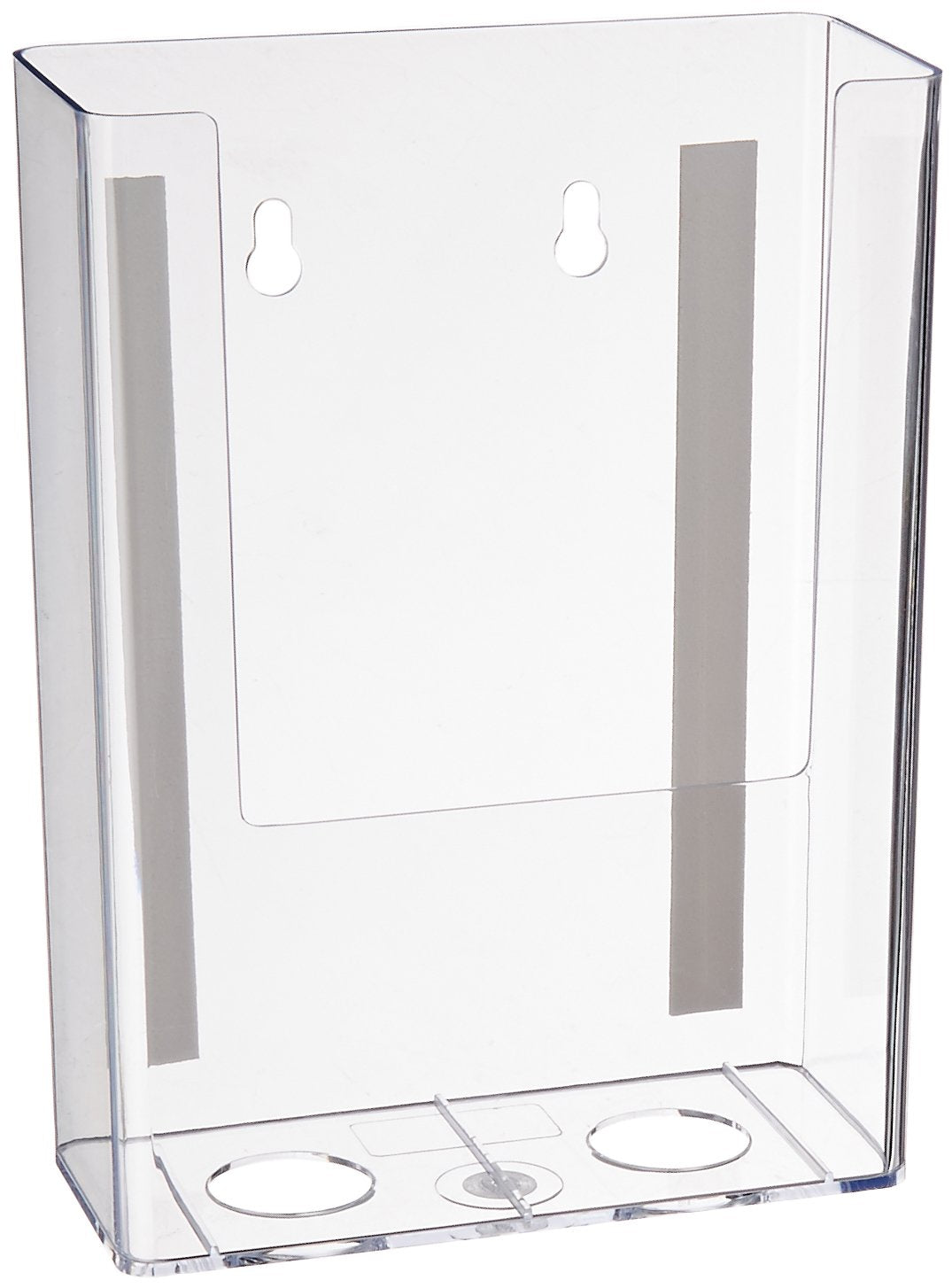 Source One Peel And Stick Clear Brochure Holder (6 Pack, 4 Inch)
