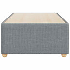vidaXL Twin XL upholstered Bed Frame - Light Gray, Fabric Bedstead with slats, Modern Design Mattress Base for Bedroom Furniture
