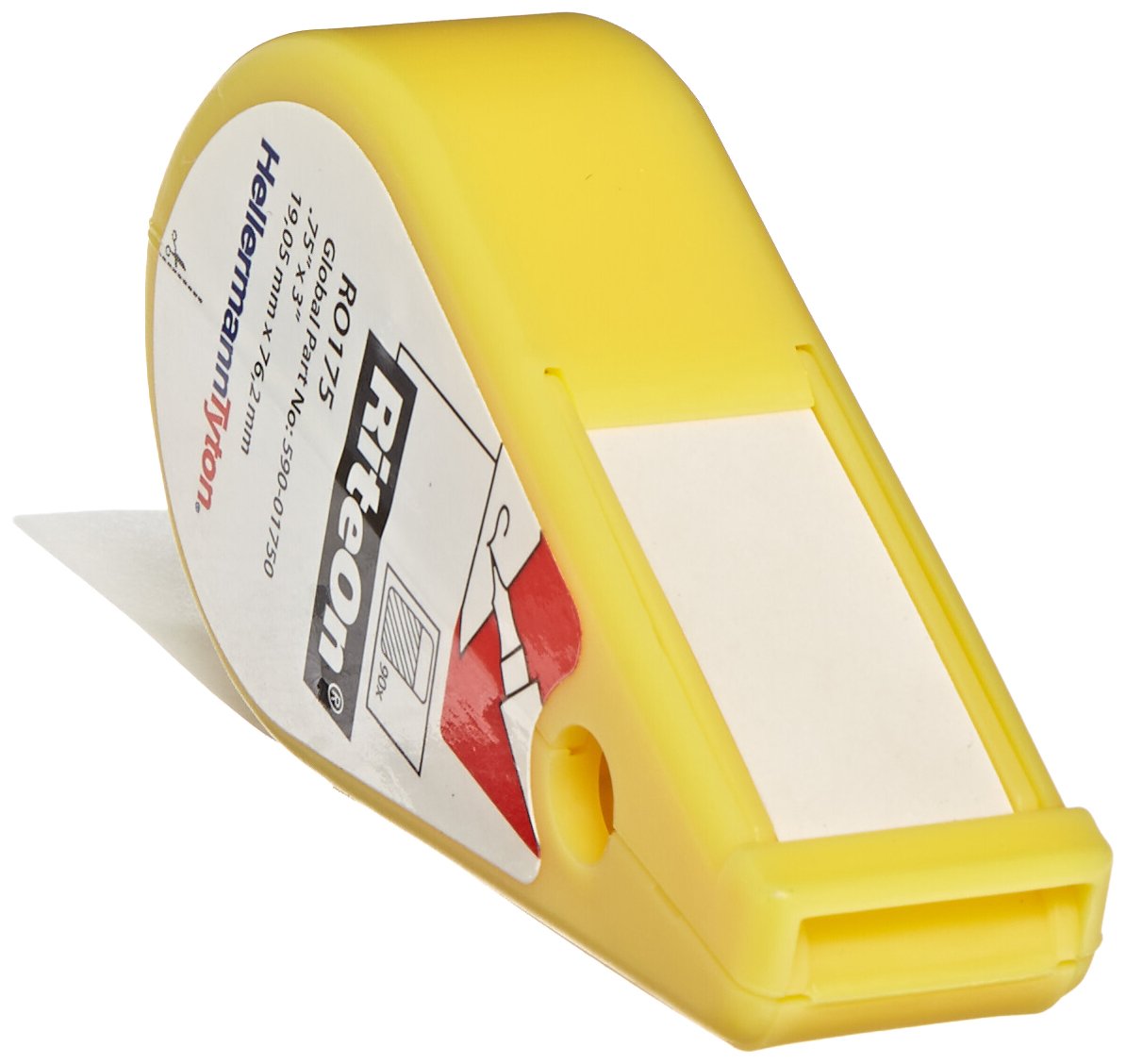 Hellermanntyton Ro175 Rite-On Self-Laminating Label Dispenser, 0.75' X 0.75' X 3.0', Vinyl, White (Pack Of 90)