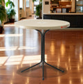 Goyalson Restaurant Dining Bar Table Dining Table Easily Foldable And Light Weight Portable Table (1, Cream, Small)