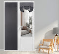 Pi Blackout French Door Curtain,Door Window Shade Privacy Thermal Insulated Long Door Curtain For Glass Door/Sliding Door/Tie Up Shade 1 Panel (W30Xl80,Dark Grey)