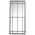 Coaster Annetta Rectangular Glass Window Pane Wall Mirror In Black
