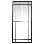Coaster Annetta Rectangular Glass Window Pane Wall Mirror In Black