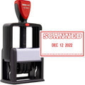 Zigel Heavy Duty Style Self Inking Date Stamp With Scanned - Style C - Red Ink