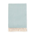 Sferra Celine Herringbone, 100% Cotton Throw Blanket - Aqua