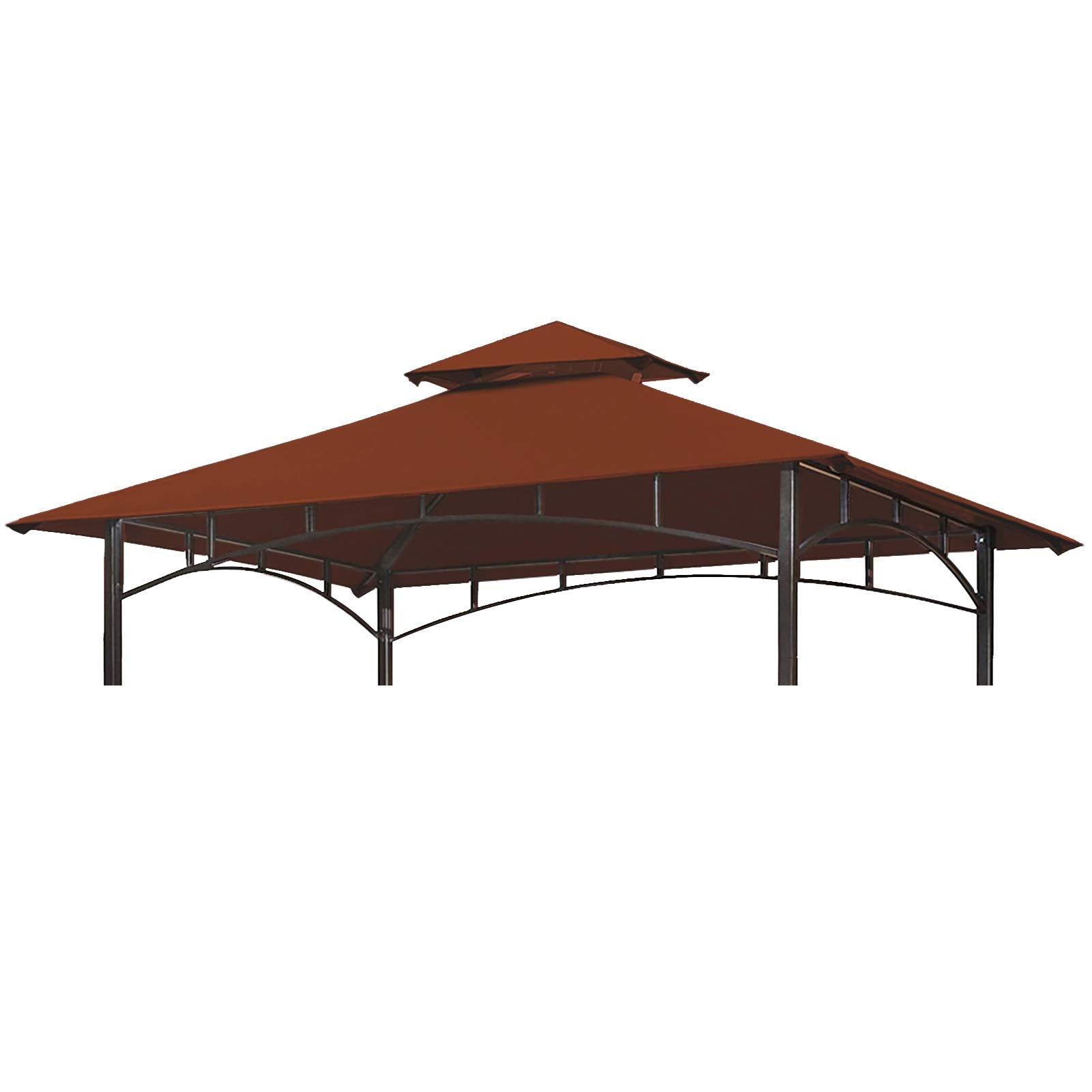 Eurmax USA High Performance Grill Gazebo Canopy Replacement Cover 5x8 BBQ Shelter Top (Rust Red)