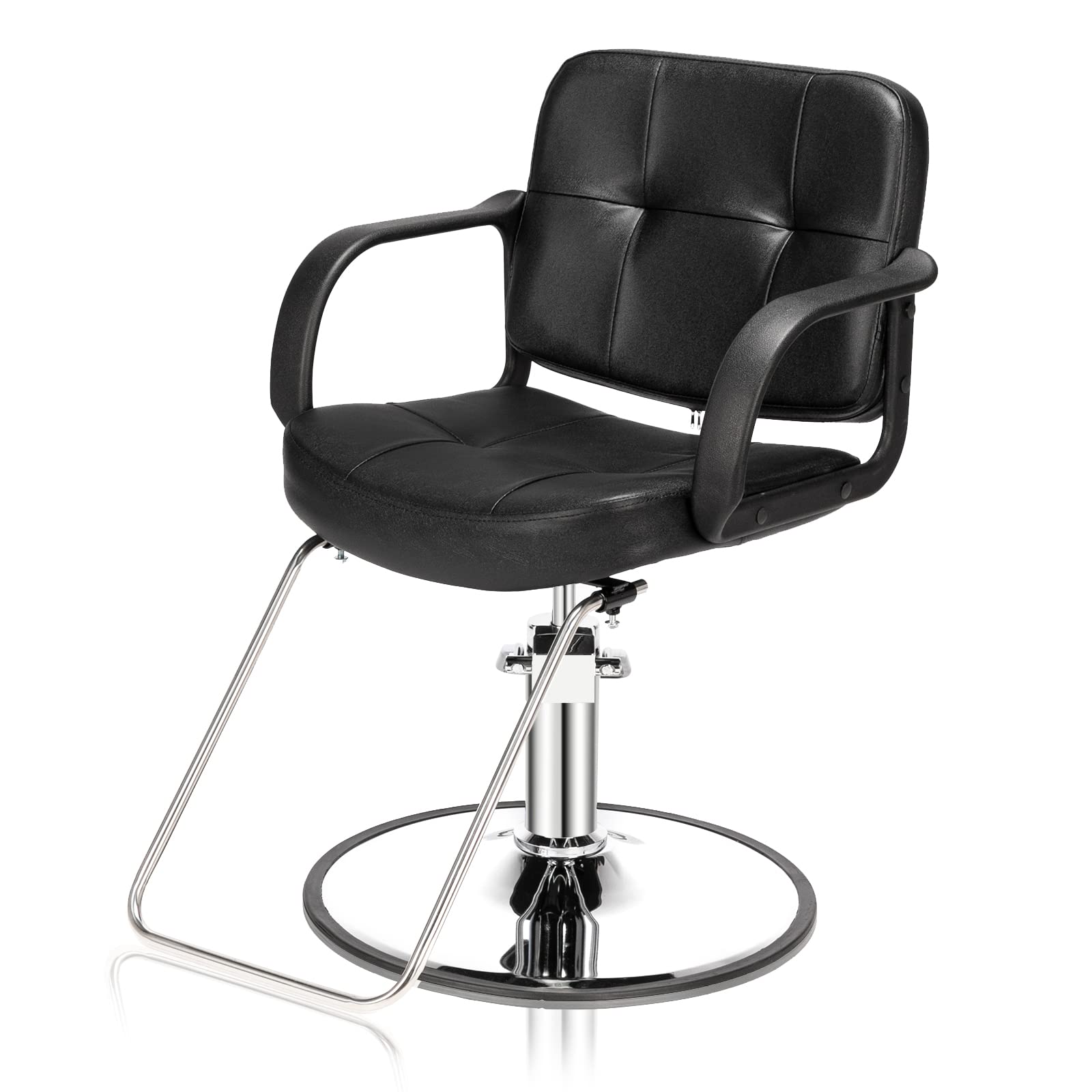 OmySalon Salon Chair for Hair Stylist, Hydraulic Barber Chair Heavy Duty, Styling Hairdressing Beauty Shampoo Equipment