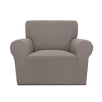 Purefit Stretch Chair Sofa Slipcover – Spandex Jacquard Non Slip Soft Couch Sofa Cover, Washable Furniture Protector With Non Skid Foam And Elastic Bottom For Kids (Chair, Taupe)