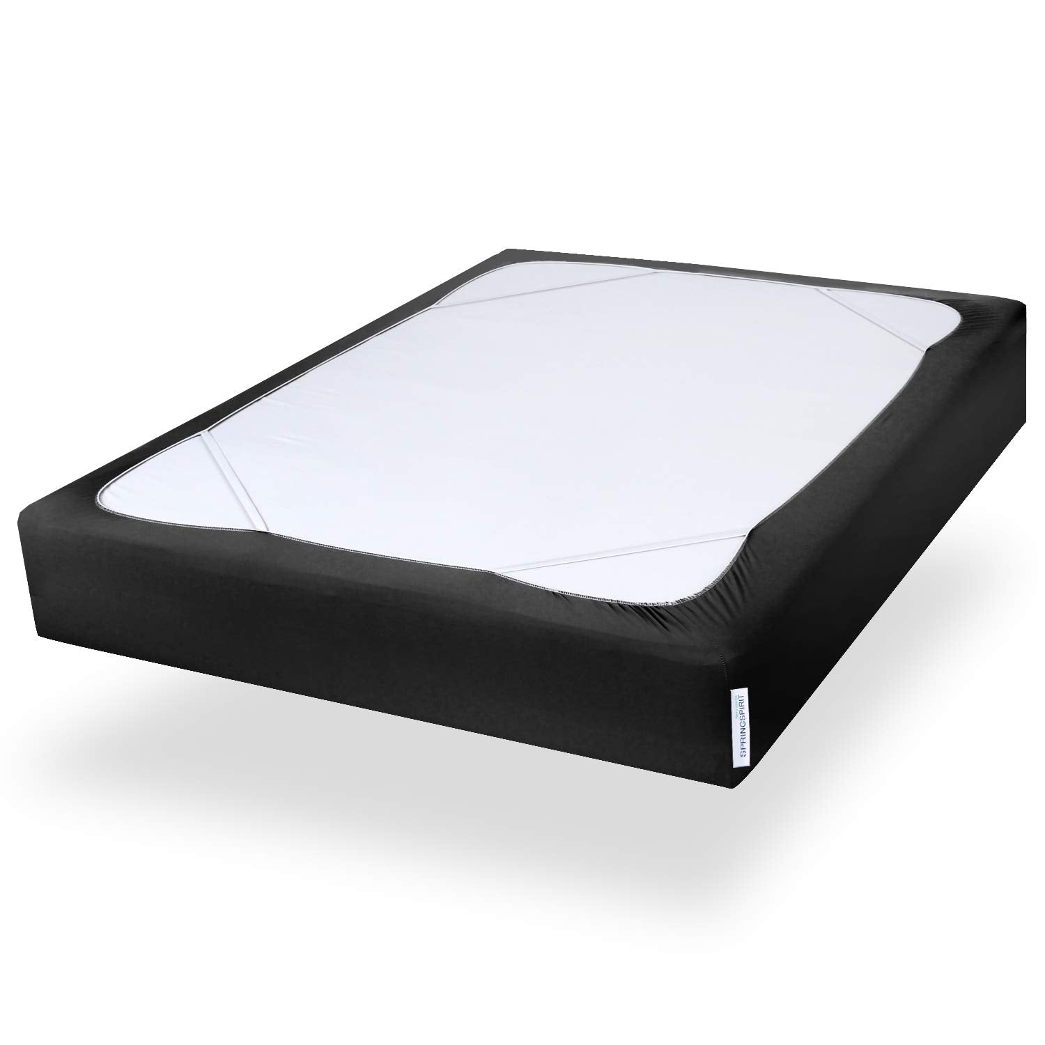 Box Spring Cover With Smooth And Elastic Woven Material, Alternates For Bed Skirt, King Size Only, Wrinkle & Fading Resistant, W