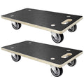HBFBDRCT Furniture Dolly 4 Wheels, Furniture Movers, 2 Packs 2200 lb Load Capacity Heavy Duty Wood Dolly, Moving Dolly with Sile